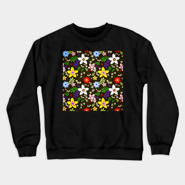 Autumn floral pattern Crewneck Sweatshirt by TheSkullArmy